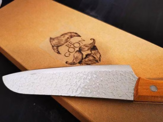 Set di utensili da barbecue, coltello da barbecue di alta qualità, con custodia da viaggio, ideale per gli uomini, con termometro per carne, regalo.