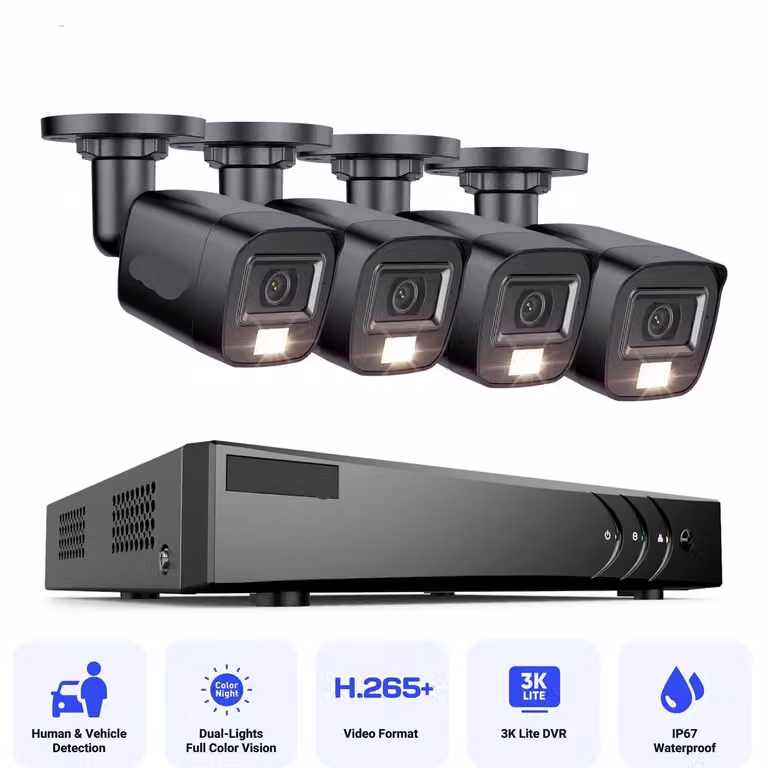 Telecamere di sicurezza - Sistemi di videosorveglianza - Telecamere CCTV - Impermeabili - Risoluzione 2MP