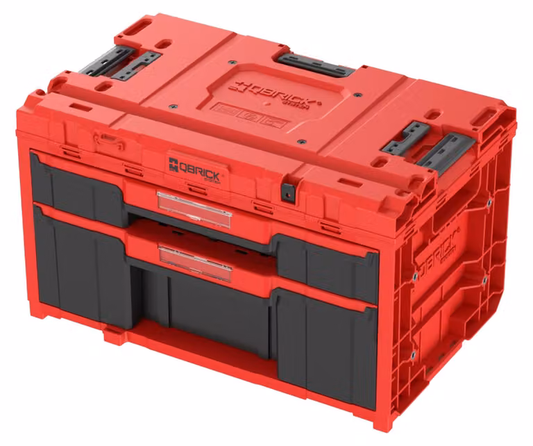 QBrick Dviejų stalčių įrankių dėžė, PLUS 2.0 UHD Custom, QBRICK ONE