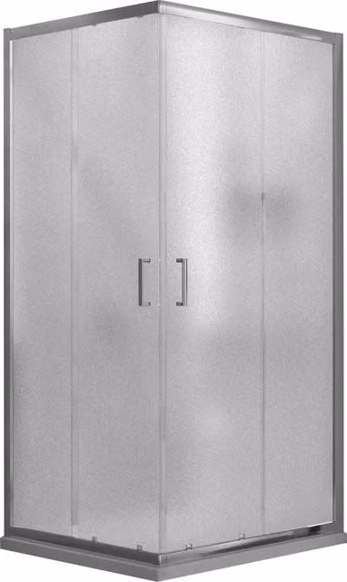 Box Doccia Angolare 70x120 cm 2 Ante Scorrevoli in Cristallo Opaco 6mm H185 Fosterberg Dragor