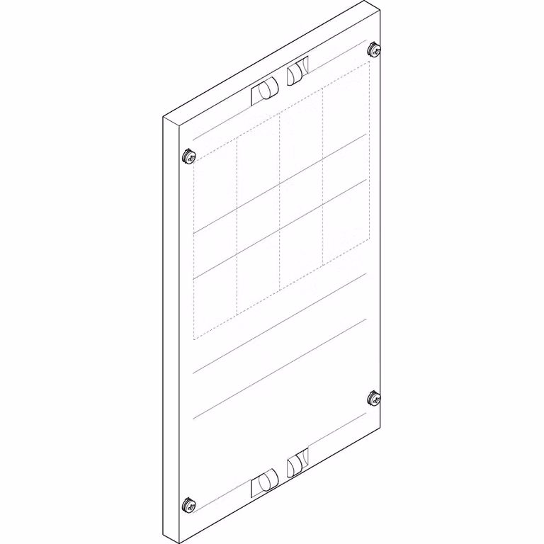 Piastra di copertura ABN 250x450 mm 1FB/3RE_NH00-000, raccoglitore 60 mm (5 poli), NH00 / NH000 FAP13709N