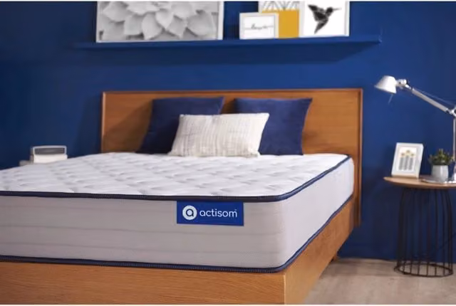 Materasso Actisom Hybrid Actiflex con Molle Insacchettate e Memory Foam, Bianco, L/P: 90 x 190 cm, H: 22 cm