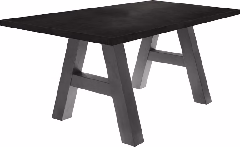 Tavolo da pranzo Elia 4 160 x 90 x 75 Tavolo da pranzo in acciaio grafite/nero 13285-160