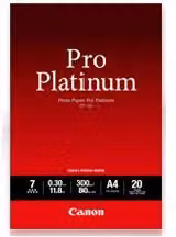 Carta fotografica Canon Pro Platinum Pt 101 formato A4, confezione da 20 pezzi, colore rosso