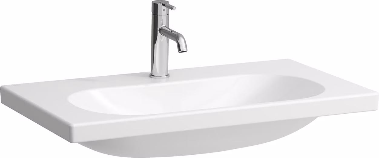 LAUFEN LUA lavabo à poser, 1 trou pour robinet, sans trop-plein, 800x460mm, H8160870001561, H8160870001561