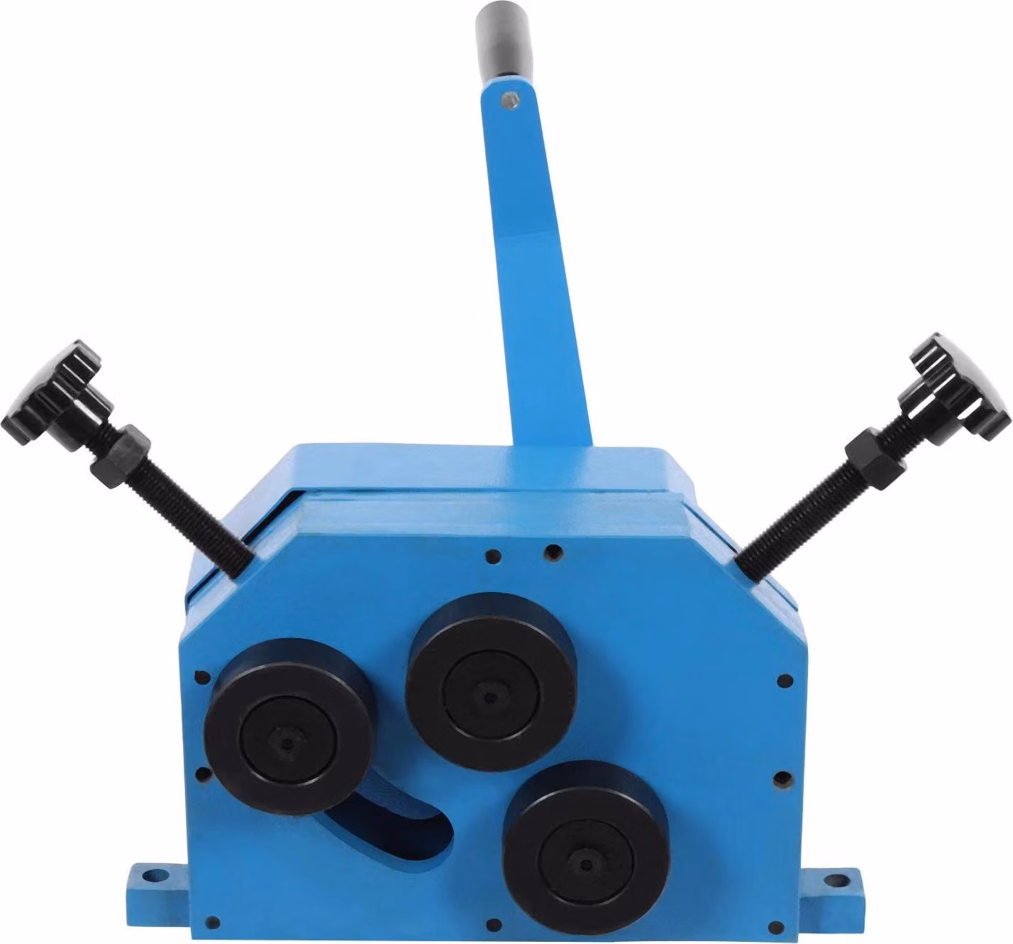 Curvatubi e profili manuale PR-5 - Curvatura a 360° - 3 rulli - Raggio di curvatura minimo 70 mm - Per Acciaio al carbonio Ø 12,7 mm tondo/6,35 mm piatto - Blu