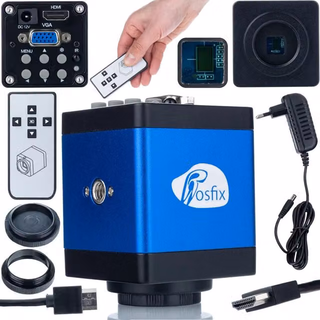 Camera Microscopica Draco Blue PRO KMDBP-HDMI-VGA con Alta Fedeltà Cromatica, 2MP e risoluzione FullHD, con uscita HDMI e VGA e attacco C-mount – 1