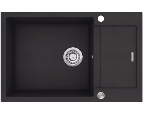 Lavello in granito CONCEPT Linea 78x50 cm nero dg05l60bc