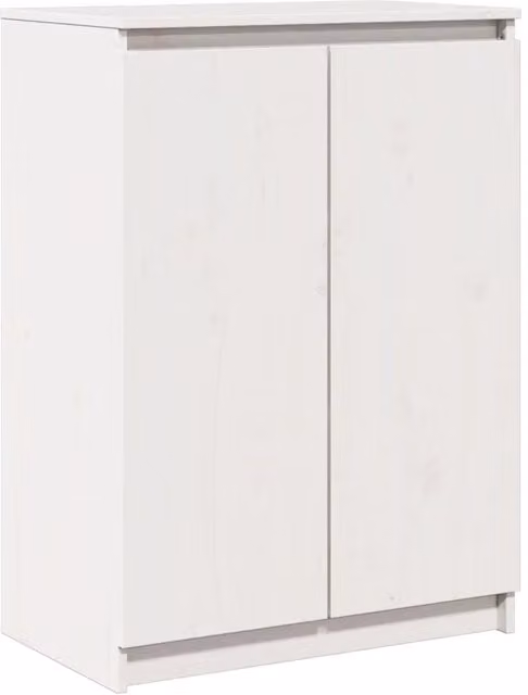 Credenza | Madia | Buffet da pranzo | Armadio da pranzo Bianca 60x36x84 cm in Legno Massello di Pino