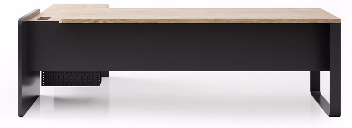 Scrivania direzionale grigio-beige Scrivania da ufficio moderna Mobili in legno