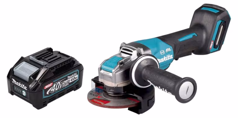 Makita GA 047 GM1 Smerigliatrice angolare a batteria 40 V max. 125 mm X-LOCK Brushless + 1x batteria ricaricabile 4,0 Ah - senza caricabatterie
