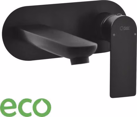 Slezák-RAV Miscelatore da incasso per lavabo NIL - nero opaco, Colore: Nero opaco