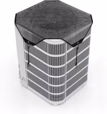 Copertura per aria condizionata esterna VEVOR in rete PVC nera, misura universale, 81 x 81 cm