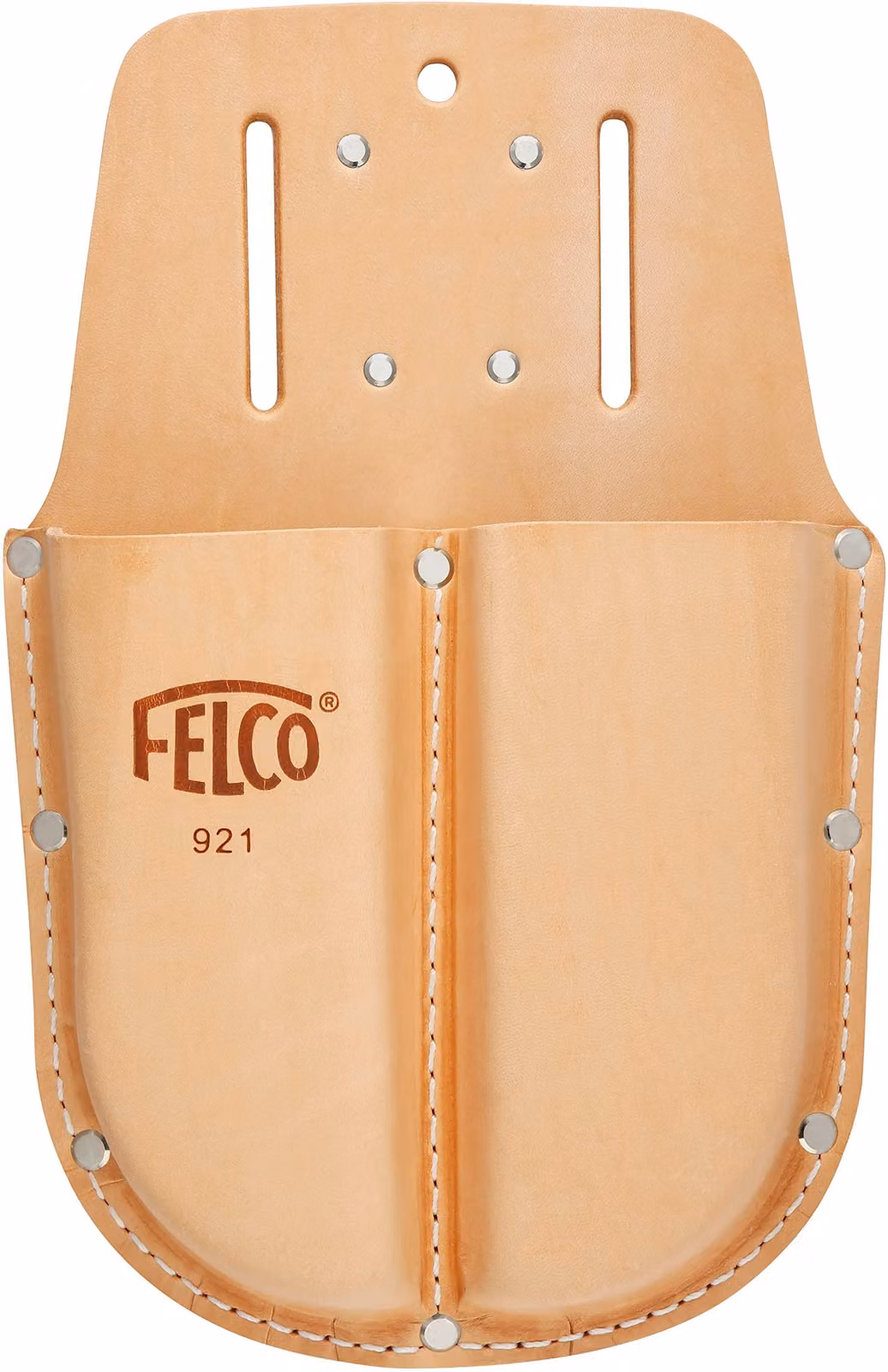 FELCO Doppel-Etui für Zwei Gartenscheren, aus Echtleder, Holster inkl. Schlaufe