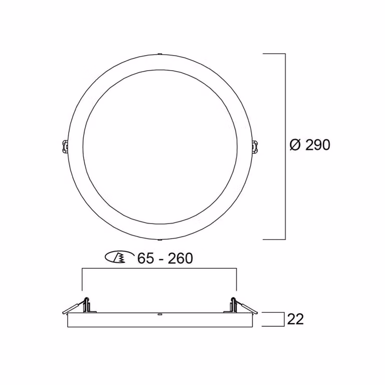 Sylvania Plafoniera a LED START 5in1, dimmerabile, Bianco / Opale, Corridoio, Plastica, Plafoniera LED