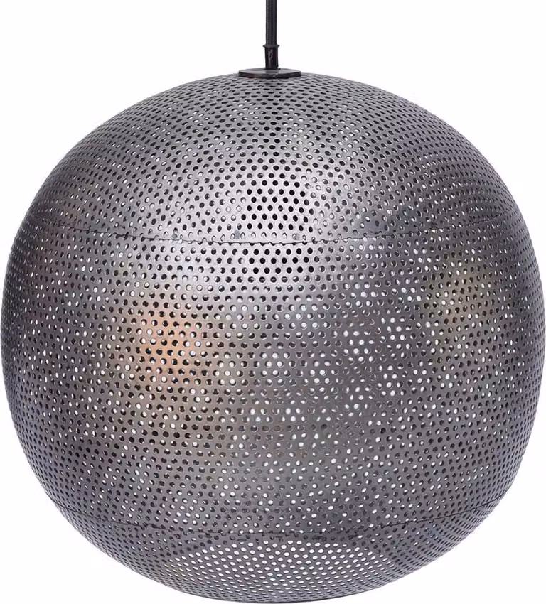 Lampada a sospensione Moonlight con paralume in ferro traforato ⌀ 30 cm