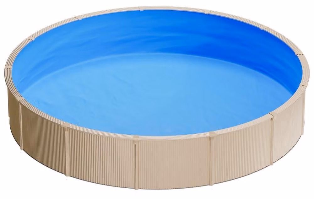 Pellicola per piscina rotonda, diametro 3505 mm, spessore 0,8 mm, PVC, colore blu, per piscine fuori terra, pellicola di ricambio