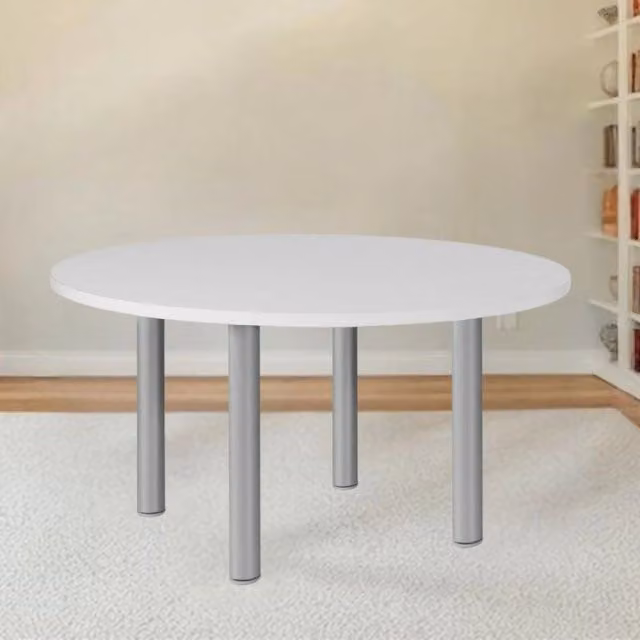 Tavolo rotondo Manila Veriaffari colore bianco L: 120 cm, P: 120 cm, H: 76 cm – 1