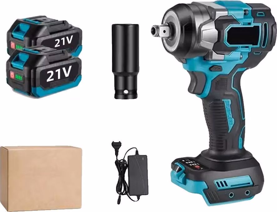Avvitatore a impulsi, coppia 1200 N·m, 5 velocità, set di 2 batterie