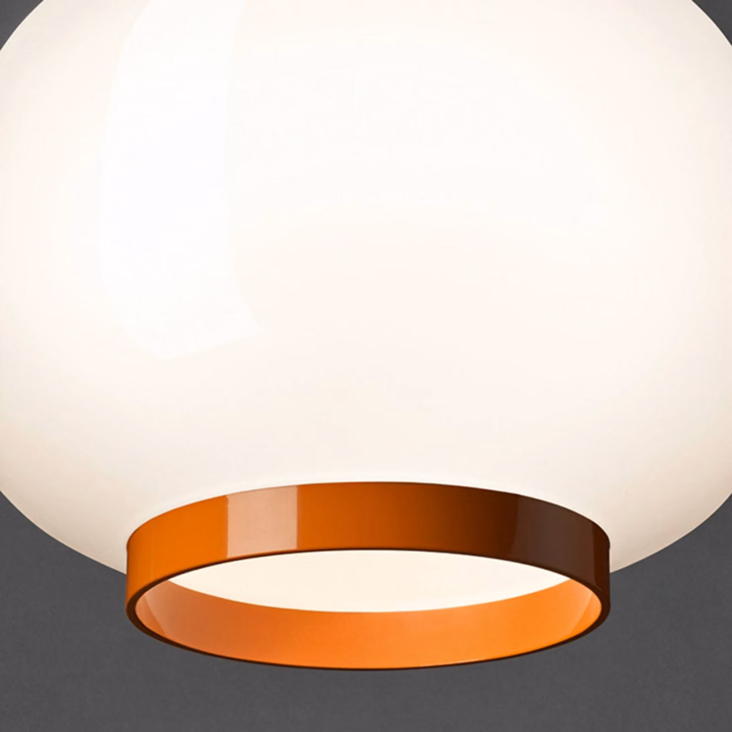 Foscarini Lampada a sospensione Chouchin Reverse 1, dimmerabile, Bianco / Opale, Cucina, Vetro, Design, Lampada a sospensione
