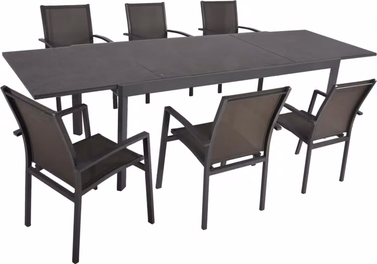 Gruppo tavolo NEREA 7 pezzi.