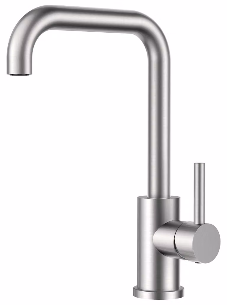 Rubinetto da cucina - Miscelatore cucina - Girevole 360° - Acciaio inox - Monoblocco - Miscelatore monocomando - Per 1 o 2 lavelli