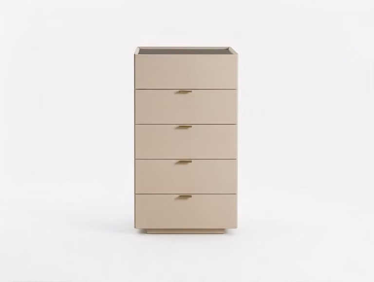 Comodino moderno, beige, design elegante, per camera da letto, armadio, mobiletto