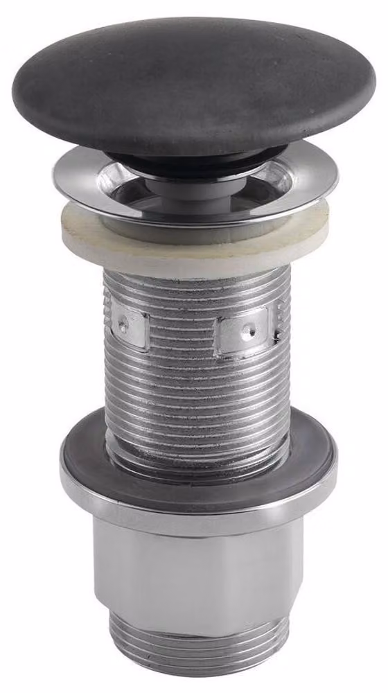 Set di scarico per lavabo 5/4", click-clack, tappo in calcestruzzo, 10-80 mm, antracite opaco