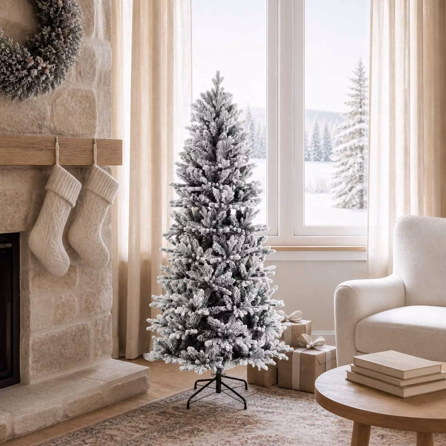 vidaXL Albero di Natale Artificiale con Rami Pieghevoli 120 cm