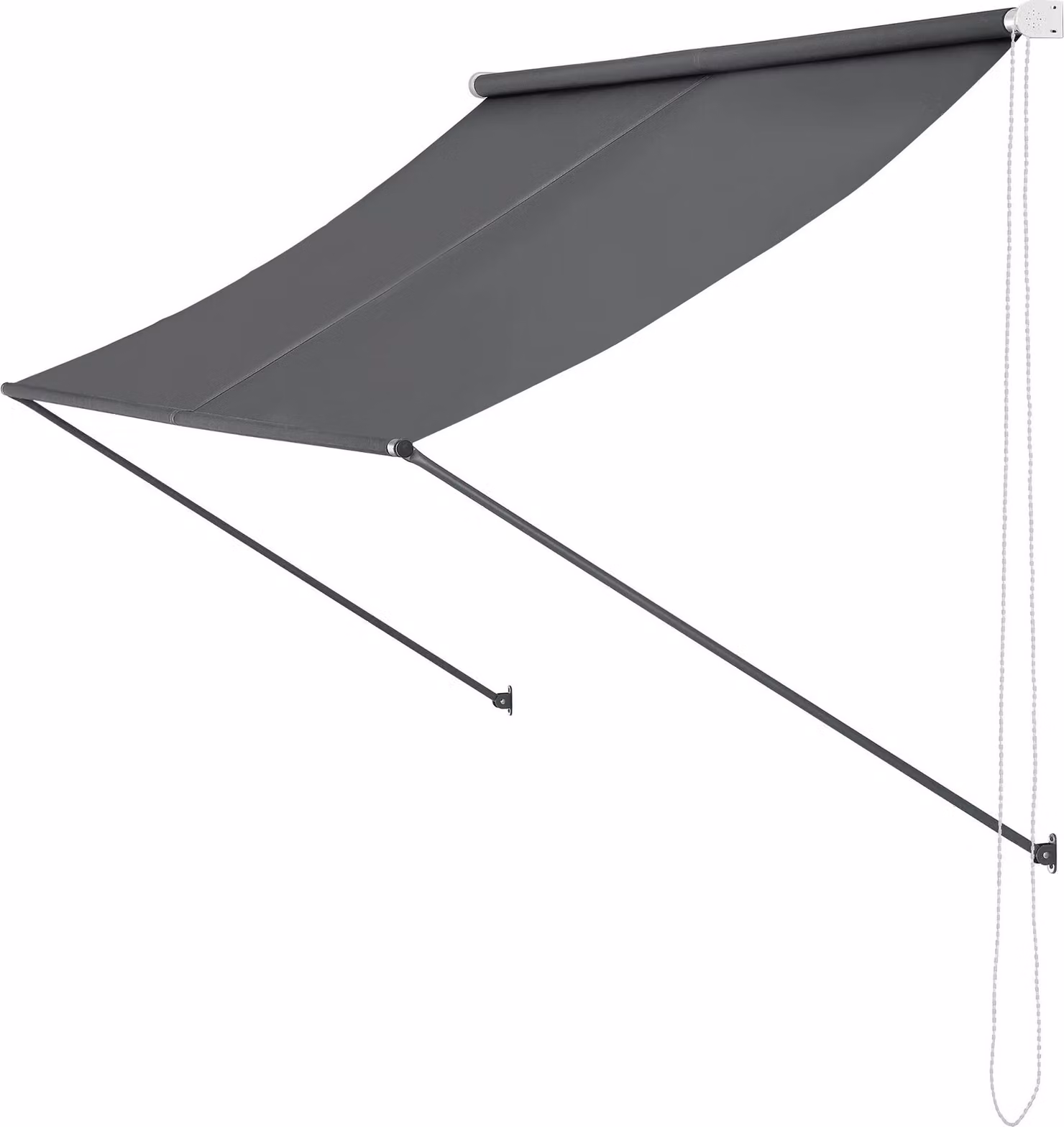 In And OutdoorMatch Tenda da sole Nash - grigio - 300 x 120 cm - tenda a braccio - acciaio e tessuto - protezione UV - idrorepellente