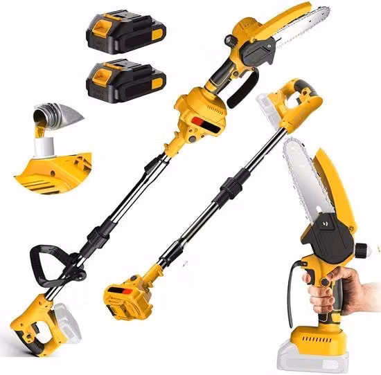 Zaaga telescopica - Senza fili - 6 pollici - 18V batteria - Alta velocità