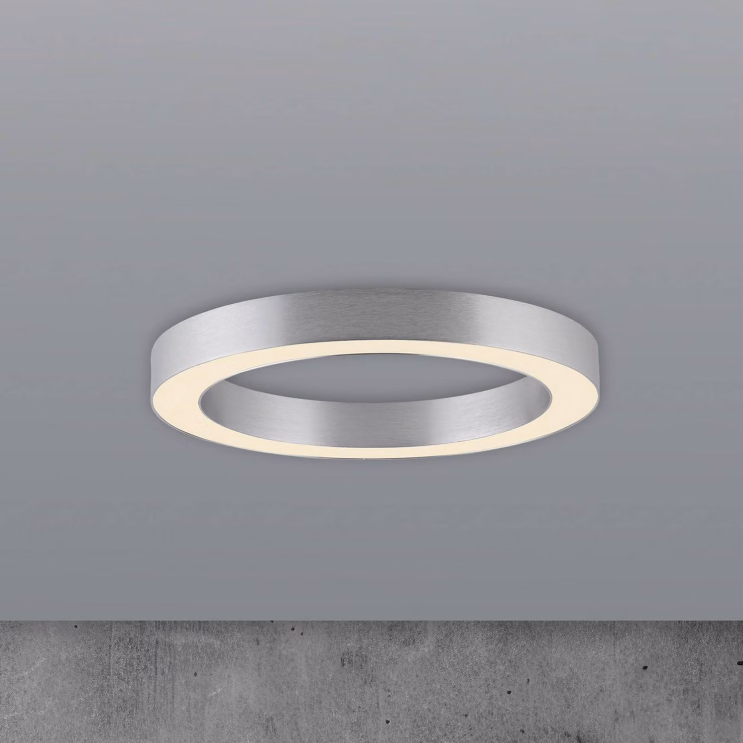 PURE Plafoniera a LED Lines, dimmerabile, Cromo / Argento, Soggiorno / Sala da pranzo, Alluminio, Moderno, Plafoniera LED