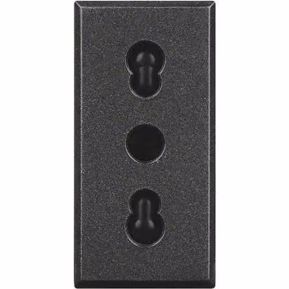 Bticino serie axolute - presa bipasso 2P+T 10/16A interasse 19-26mm colore antracite