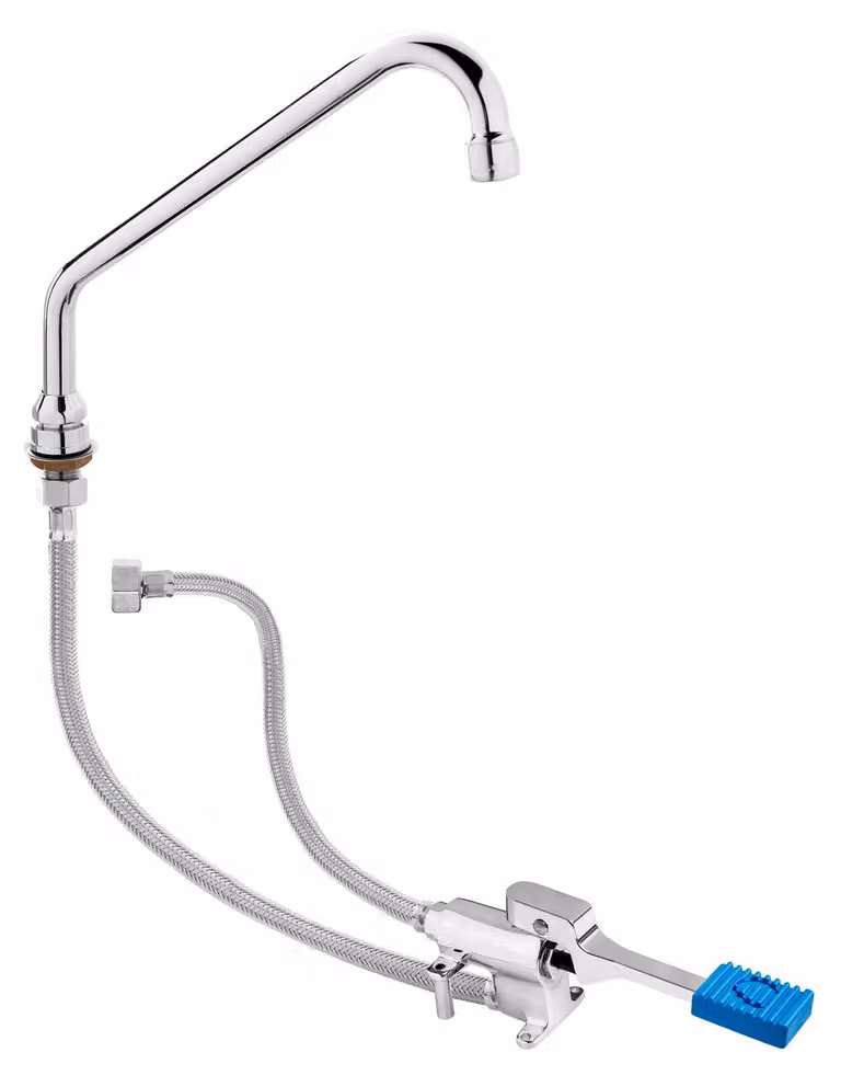 Rubinetto Saro con pedale - Set acqua fredda Modello Nicole
