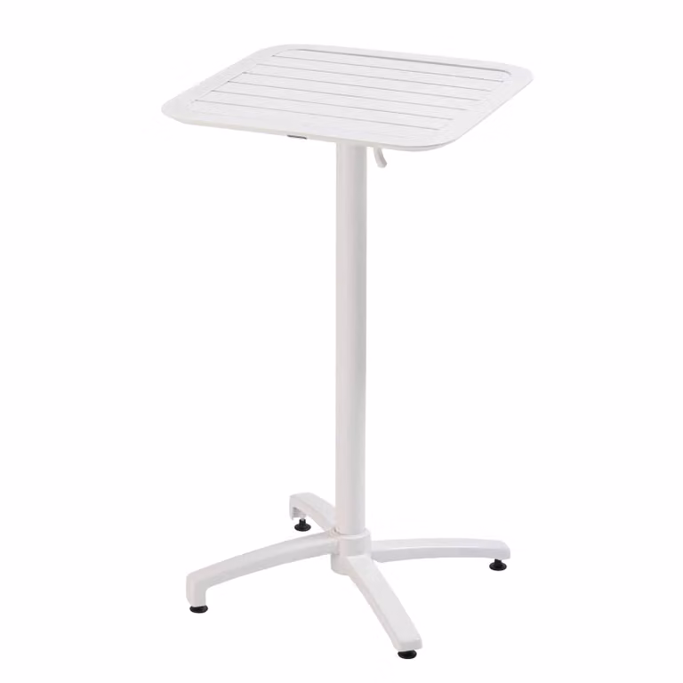 Tavolo inclinabile in alluminio bianco altezza 60x60 cm - Oviala Almada