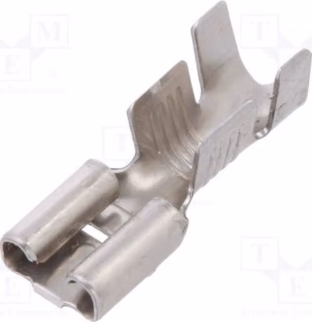 Connettore a morsetto: piatto, sezione femmina, 0,8 mm, 3÷6 mm², 6,3 mm, connessione a crimpare, codice 0211345121, isolato