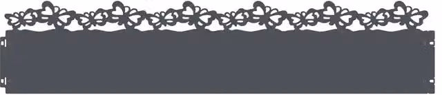 Bordure per prato in acciaio DESIGN IN Antracite, confezione da 20 pezzi, L: 103 cm, H: 22 cm, P: 0,05 cm, modello CFW4059122