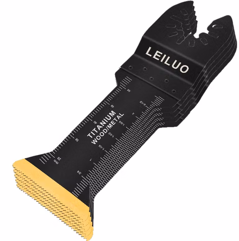 5 lame oscillanti multifunzione in titanio, extra lunghe, da 70 mm, accessori universali per utensili multifunzione
