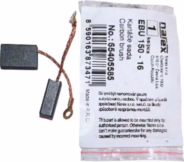 Set di spazzole Narex ND per smerigliatrice angolare EBU 150-16