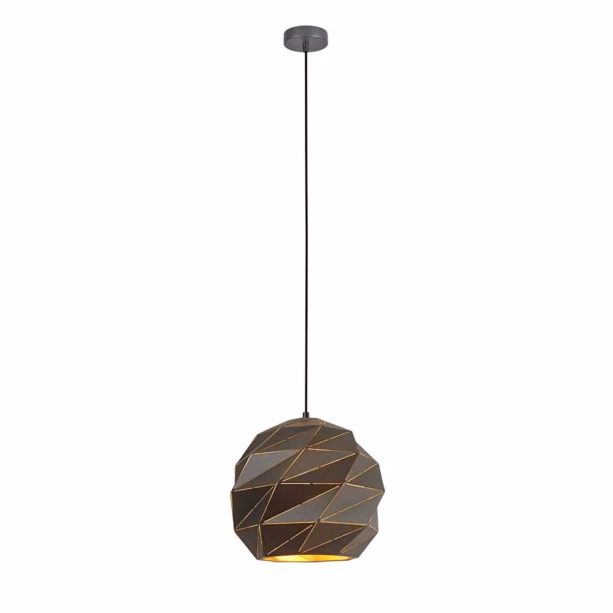 Italux Palermo lampada a sospensione moderna in antracite PND-2424-1L-GR+GD