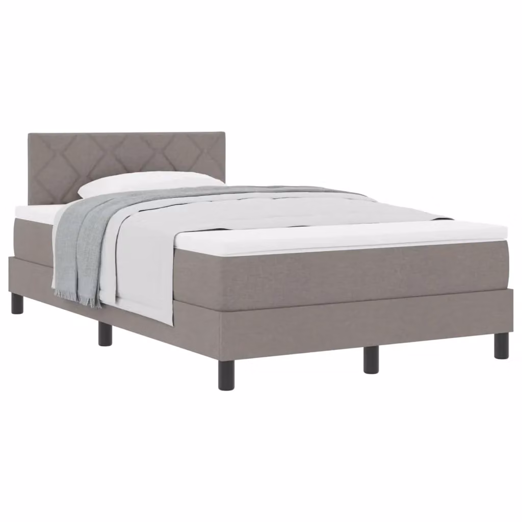 Letto ibrido con molle a tasche e testiera Talpa vidaXL in tessuto beige o grigio L/P: 120 x 200 cm – 2