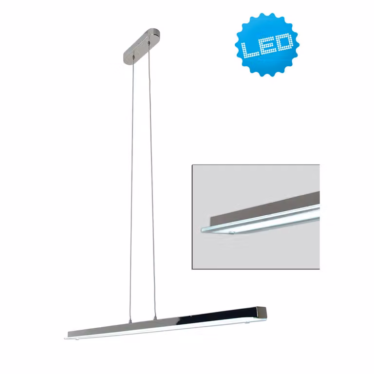 Lampada a sospensione Näve LED; colore: cromo, 7057642