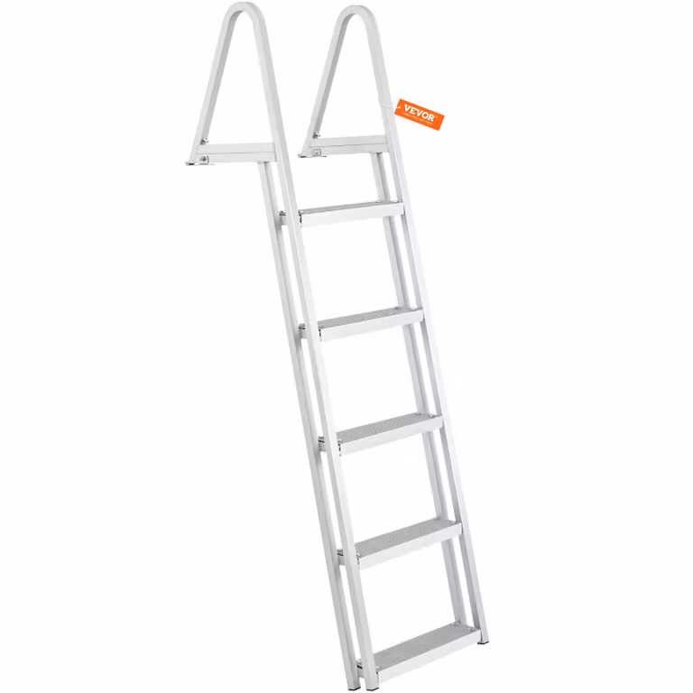 VEVOR scala da bagno rimovibile per barca 5 gradini portata 159kg 610x455x1825mm