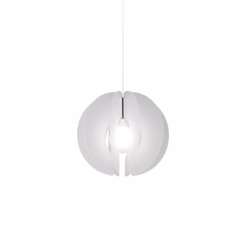 Sospensione Moderna Polilux ® Satinato Metallo Cromo 1 Luce E27