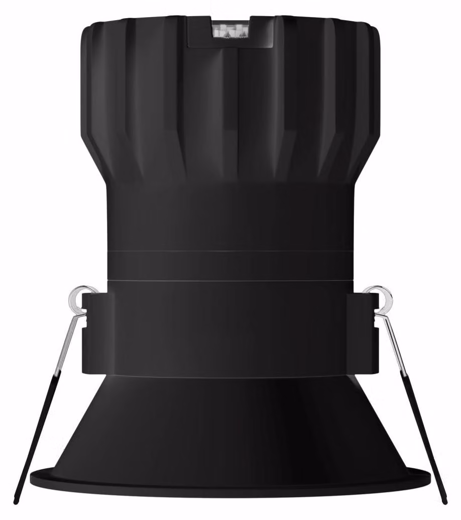 Pulsar Recessed Faretto LED da Incasso 8W 40º TRIAC Dimmerabile 5000K Nero Opaco - Illuminazione Professionale Beneito & Faure