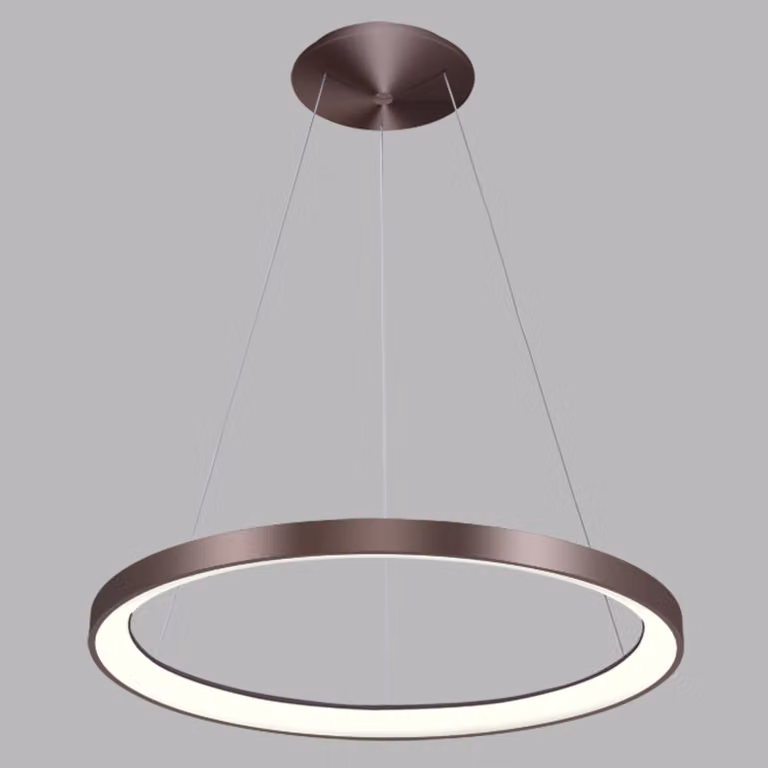 Lampadario LED dimmerabile BELLA SLIM P-Z CRI90, variante: caffè, Ø 780 mm, 60 W, 3000/4000 K, TRIAC