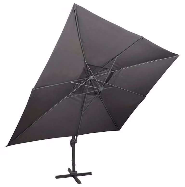 vidaXL Ombrello Ampel con ventilazione 400x300 cm antracite