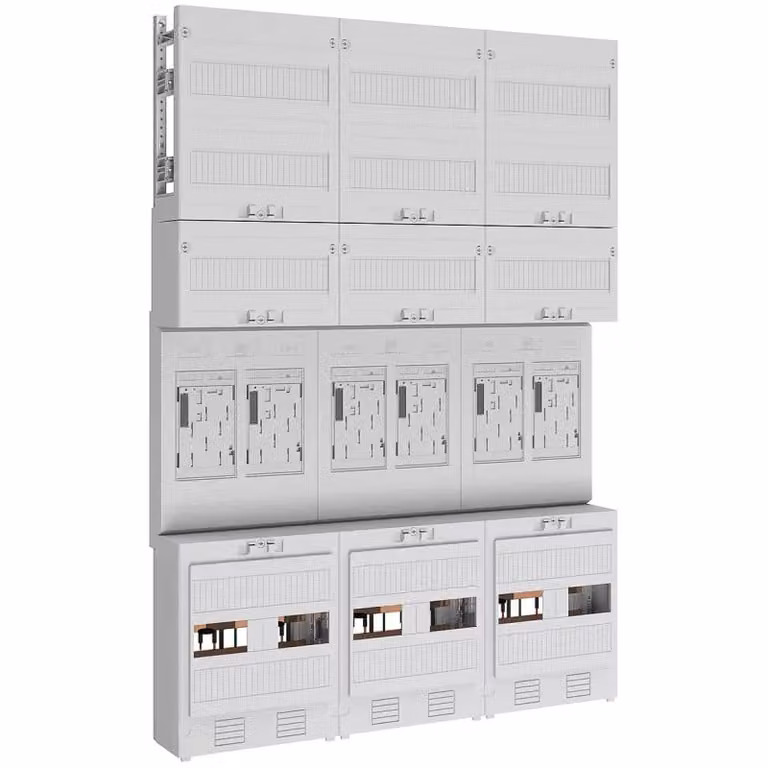 Spazio contatore eHZ 6Z - Pannello contatore 6 contatori kWh 0 file EZ37360