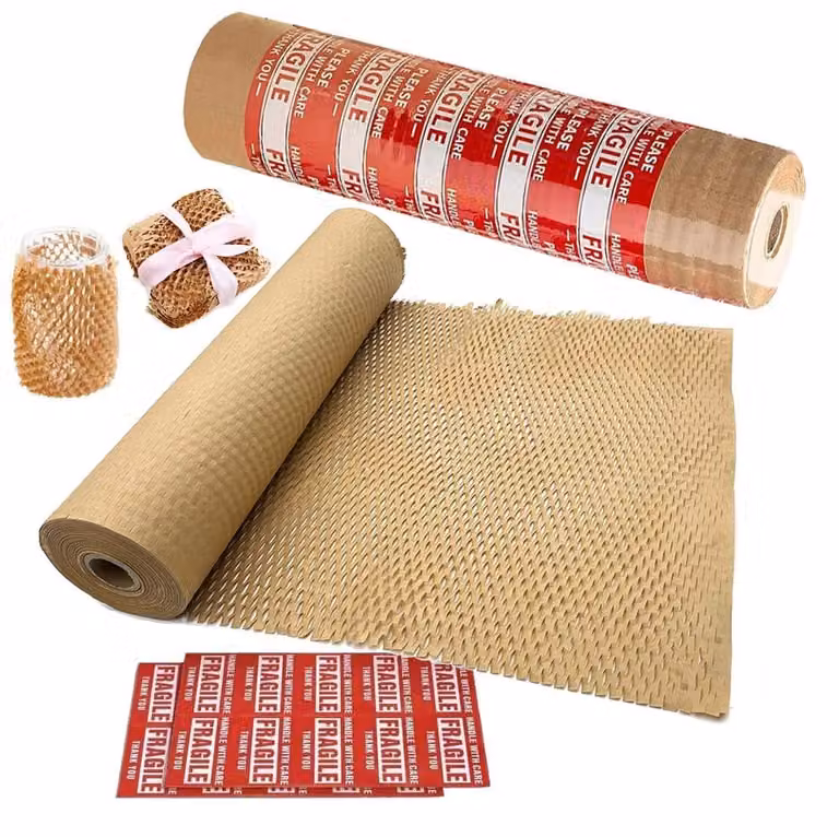 Carta alveolata da imballaggio, 30 cm x 18 m, carta kraft, materiale di imbottitura