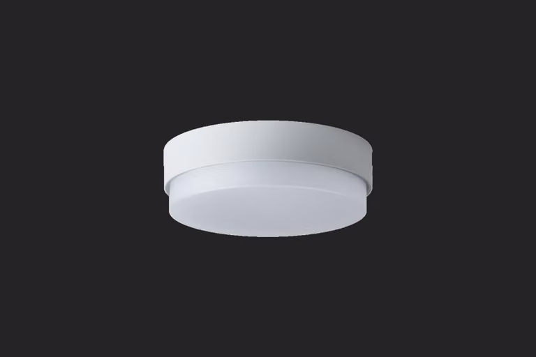 OSMONT TRI50659 TRITON 2 apparecchio industriale da soffitto/parete in plastica argento/bianco IP65 4000 K 27W LED HF combinazione di emergenza 3 h
